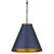 Currey and Company - 9000-1102 - One Light Pendant - Pierrepont - Hiroshi Dark Blue/Contemporary Gold Leaf/Gold