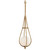 Currey and Company - 9000-1104 - One Light Pendant - Passageway - Natural/Dorado Gold/Frosted White