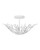 Currey and Company - 9000-1124 - Three Light Semi-Flush Mount - Snowfall - Gesso White