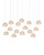 Currey and Company - 9000-1181 - 15 Light Pendant - Virtu - Natural/Silver