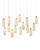 Currey and Company - 9000-1189 - 15 Light Pendant - Parish - White/Antique Brass/Silver