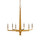 Currey and Company - 9000-1213 - Six Light Chandelier - Goldfinch - Washed Lucerne Gold