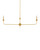 Currey and Company - 9000-1256 - Two Light Chandelier - Nottaway - Contemporary Gold Leaf