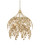 Currey and Company - 9000-1265 - Six Light Pendant - Maypan - Natural/Coco Cream