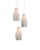 Currey and Company - 9000-1271 - Three Light Pendant - Posh - White/Silver