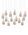 Currey and Company - 9000-1274 - 15 Light Pendant - Posh - White/Silver
