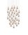 Currey and Company - 9000-1276 - 36 Light Pendant - Posh - White/Silver