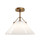 Currey and Company - 9000-1279 - One Light Pendant - Bronwen - Opaque White/Antique Brass