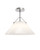 Currey and Company - 9000-1280 - One Light Pendant - Bronwen - Opaque White/Polished Nickel