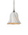 Currey and Company - 9000-1282 - One Light Pendant - Twirl - White/Antique Brushed Nickel