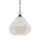 Currey and Company - 9000-1283 - One Light Pendant - Wintershall - White/Antique Brushed Nickel