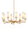 Currey and Company - 9000-1285 - Eight Light Chandelier - Mathilda - White/Matte Gold
