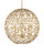 Currey and Company - 9000-1289 - Four Light Chandelier - Secret Garden - Clear/Contemporary Gold Leaf/Contemporary Gold