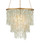 Currey and Company - 9000-1318 - One Light Chandelier - Verre de Mer - Seaglass/Contemporary Gold
