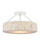 Currey and Company - 9000-1324 - LED Semi-Flush Mount - Turbinella - Natural/Sugar White/White