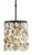 Currey and Company - 9250 - One Light Pendant - Oyster Shell - Natural/Blacksmith