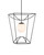 Currey and Company - 9500-0012 - One Light Lantern - Rochefort - Black/White