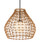 Currey and Company - 9500-0014 - One Light Pendant - Bly - Natural/Black/Frosted White