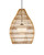 Currey and Company - 9500-0016 - One Light Pendant - Fishtrap - Natural/Black/Frosted White