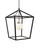 Currey and Company - 9500-0024 - One Light Lantern - Denison - Black/Frosted White