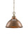 Currey and Company - 9857 - One Light Pendant - Admiral - Copper/Antique Brass