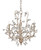 Currey and Company - 9974 - Three Light Chandelier - Crystal Bud - Silver Granello