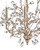 Crystal Bud Three Light Chandelier (9974)