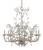 Currey and Company - 9975 - Eight Light Chandelier - Crystal Bud - Silver Granello