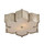 Currey and Company - 9999-0042 - Two Light Flush Mount - Grand Lotus - Contemporary Silver Leaf/Faux Alabaster