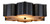 Currey and Company - 9999-0060 - Two Light Flush Mount - Grand Lotus - Satin Black/Contemporary Gold/Faux Alabaster