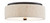 Currey and Company - 9999-0062 - One Light Flush Mount - Tyrone - Natural/Black/White