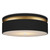 Currey and Company - 9999-0070 - One Light Flush Mount - Serenity Black Flush Mount - Satin Black/Contemporary Gold/White