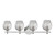 Hudson Valley - 1254-PN - Four Light Bath Bracket - Burns - Polished Nickel