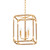 Hudson Valley - 1603-GL - Three Light Lantern - Laurenceston - Gold Leaf