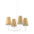 Hudson Valley - 1724-WP - Four Light Chandelier - Pendelton - White Plaster