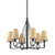 Hudson Valley - 1733-AI - Six Light Chandelier - Pendelton - Aged Iron
