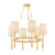 Hudson Valley - 1776-AGB - Six Light Chandelier - Bridgeton - Aged Brass