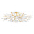 Hudson Valley - 2248-VGL/WP - 12 Light Semi Flush Mount - Marabec - Vintage Gold Leaf