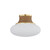 Hudson Valley - 2308-AGB - One Light Flush Mount - Pearl River - Aged Brass