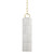 Hudson Valley - 2384-AGB/ST - One Light Pendant - Brookville - Aged Brass