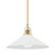Hudson Valley - 2620-AGB/WH - One Light Pendant - Syosset - Aged Brass
