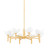 Hudson Valley - 3034-GL/WP - Eight Light Chandelier - Dawson - Gold Leaf