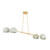 Hudson Valley - 3104-VGL/LWP - Four Light Chandelier - Turner - Vintage Gold Leaf