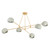Hudson Valley - 3106-VGL/LWP - Six Light Chandelier - Turner - Vintage Gold Leaf
