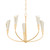 Hudson Valley - 3155-VGL/SSD - Five Light Chandelier - Montrose - Vintage Gold Leaf