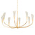 Hudson Valley - 3158-VGL/SSD - Eight Light Chandelier - Montrose - Vintage Gold Leaf