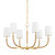 Hudson Valley - 3534-AGB - Six Light Chandelier - Webson - Aged Brass