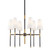 Hudson Valley - 3728-AOB - Six Light Chandelier - Bowery - Aged Brass/Old Bronze