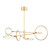 Hudson Valley - 4106-AGB - LED Chandelier - Saturn - Aged Brass