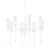 Hudson Valley - 4131-WP - Eight Light Chandelier - Chisel - White Plaster